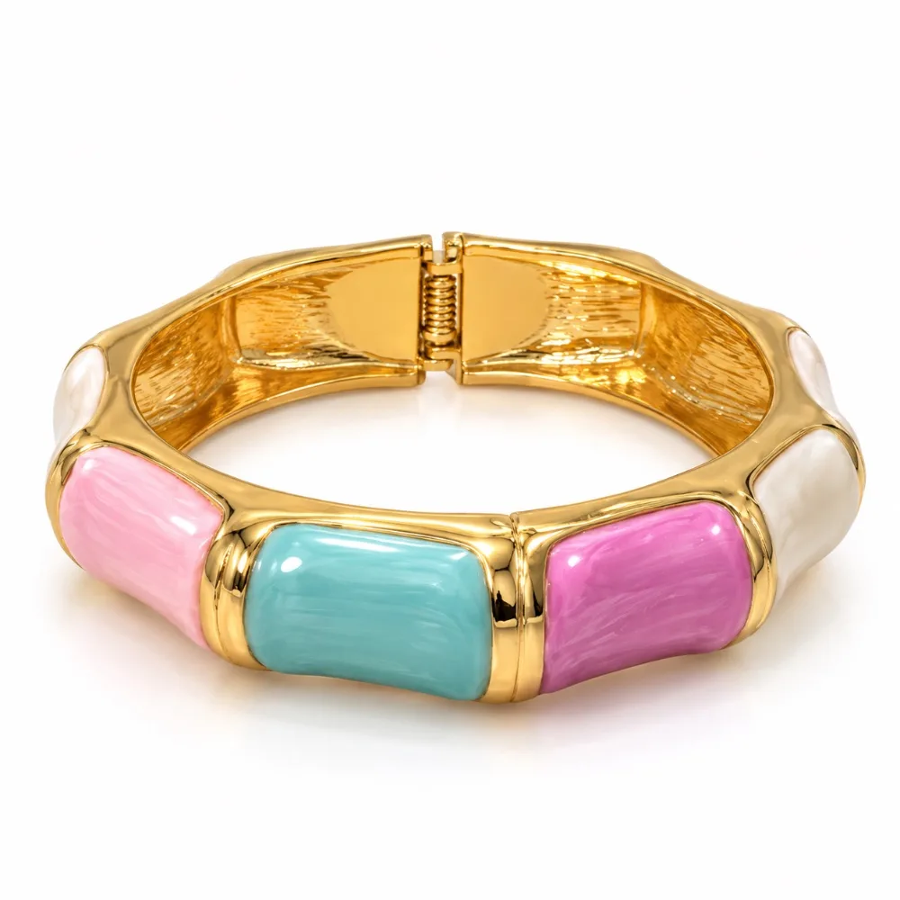 Pulsera rígida esmaltada multicolor — Pulseras de Martas & Co. (ref. U-7538)