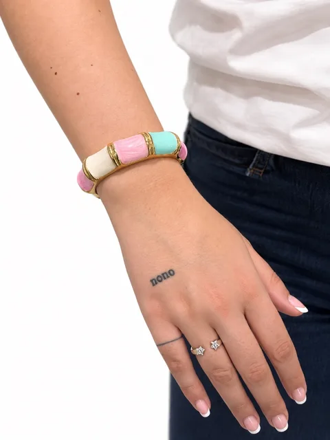 Pulsera rígida esmaltada multicolor — foto 2