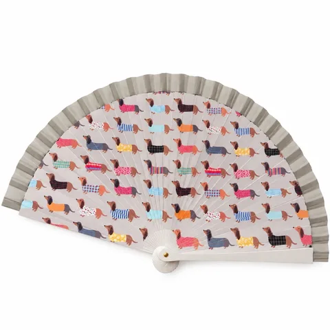 Abanico plegable estampado pastel — foto 2