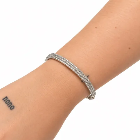 Pulsera rígida esmaltada azul — foto 3
